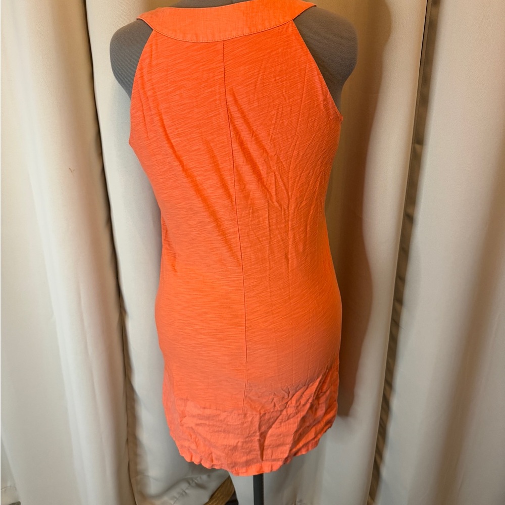 Tommy Bahama Orange Sundress with Asymmetrical Hem and Scoop Neck - Picture 4 of 6